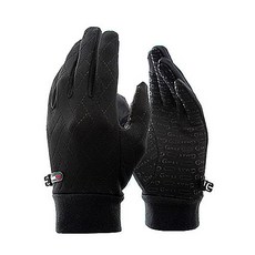 지맥스 웨이브 스트레치 기모 스마트폰 터치 장갑, 블랙, 1개