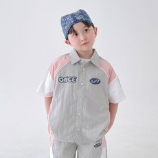BerryCloset 男童涼感透氣賽車風格尼龍襯衫