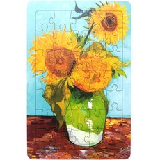 拼圖畫廊傑作木孝拼圖 3 向日葵 19 x 29cm, 1個, 35件