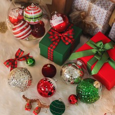 HOMETNER 樹木裝飾 感性小物 擺件 吊飾 40款, 1套, 經典絲絨紅