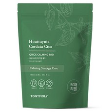 TONYMOLY 魚腥草積雪草快速舒緩棉片補充包, 50片, 1包