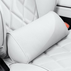 Ez2mk Soft 사계절 통기성 펀칭 자동차 등쿠션 MS-1220, 크림화이트, 1개