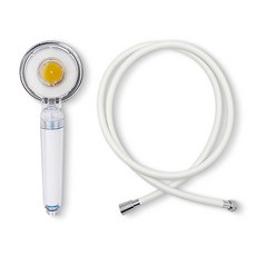 AQUADUO 維他命過濾蓮蓬頭 SF-815+淋浴軟管 2m 白色, 1組