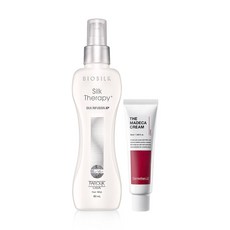 BIOSILK Silk Therapy 絲洛比 絲滑護髮精華 80ml+The Madeca乳霜 15ml, 1組