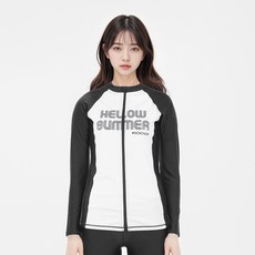 KOOGI 女款拉鍊防曬泳衣 KF-R9515