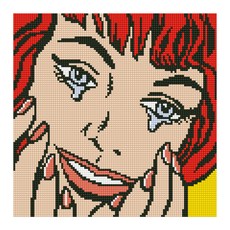 iLovePainting DIY 鑽石畫 畫布型 Lovely 30 x 30 cm, 幸福的眼淚, 1個