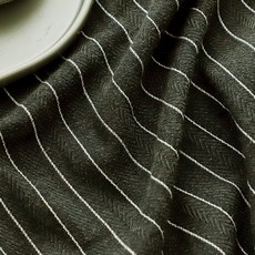 Cheonpam 大幅 20支 色織棉 人字紋 Karin 條紋布料, 卡其色(1370)