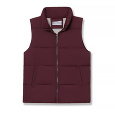 마켓에이 여성용 컬러 벨벳안감 패딩조끼