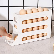 모나코올리브 계란 디스펜서 슬라이딩 자판기, 화이트, 1개