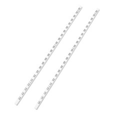 찬넬 25피치 더블 찬넬 기둥, 2개, 화이트