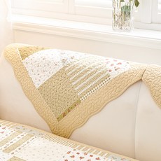 러빙랩 체무무늬 누빔 쇼파패드