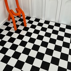 생활업글연구소 믹스매치 조립식 데크타일, 화이트 + 차콜블랙, 72개