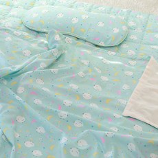 hwamo baby 兒童睡墊+被子+枕頭組, 月亮&小雞款