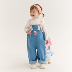 Esther Bunny Little 女童款毛絨吊帶褲