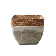 木紋陶瓷室內花盆 YT_RA223, 淺棕色