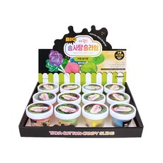 螢光棉花糖史萊姆 12入, 隨機發貨