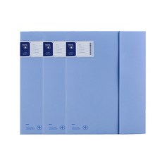 deLi 袖珍文件 A4 72591, 藍色, 3個