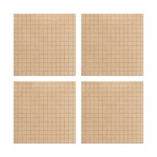 베이직 점착메모지, 크라프트모눈, 80매, 4개