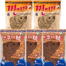 경원산업 아쿠아 323 떡밥 아쿠아텍2 3p + 찐버거 2p, 420g, 1세트