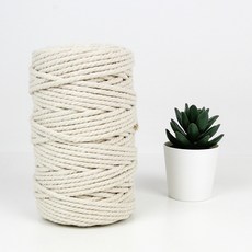 滾邊繩 馬克拉梅線 絞線 5mm 120合, 90m, 單一顏色