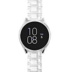 스마트워치 크리스탈 케이스 + 크리스탈 밴드 세트, 투명, 1개