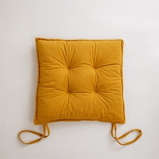 Minsung Company 絲絨綁帶方形坐墊