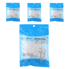 智慧牙線棒 7cm, 100支, 4包