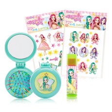 Little Bling 珠珠的秘密美妝組, 潤唇膏+鏡刷+2個紋身貼, 1套