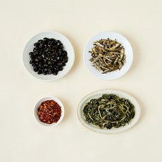 압구정 예향 집밥 밑반찬 비빔낙지젓 80g + 건부지갱이나물 50g + 잘손질된멸치볶음 20g + 콩자반 50g 세트 D, 1세트