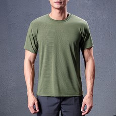 男士 I Love Fit 運動素色短袖T恤