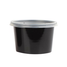 大成企業 湯碗 + 蓋子組合 105 大 黑色, 1套, 500入