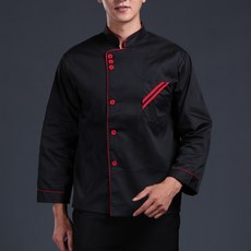 Unheve 鈕扣亮點廚師制服