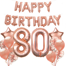 코히모 80 파티 풍선 세트 5W0387, 로즈골드, 1세트