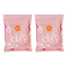專業用球形黏土 500g, 螢光橘色, 2個
