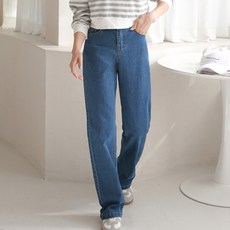 페이릿 여성용 뒷 밴딩 일자 와이드 팬츠