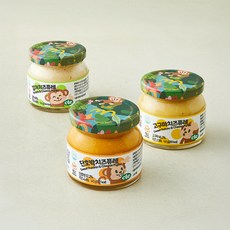 푸드케어 클레 7개월이후 고구마 치즈 퓨레 140g + 감자 치즈 퓨레 140g + 단호박 치즈 퓨레 140g 세트, 1세트