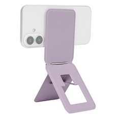 스페이스쉴드 맥세이프 스냅핏 트리포드 접이식 포켓 휴대폰 삼각 거치대, 라벤더, 1개