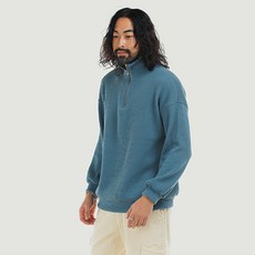 파이브엑스라지 남성용 루즈핏 골지 반집업 맨투맨 티셔츠