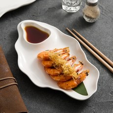 Daparang 獨特擺盤餐廳飯店餐具分隔盤 小 HJ0364, 白色, 1個