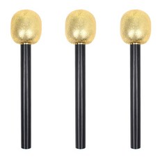 Partyhae 閃亮麥克風 3入, 1個, 金色