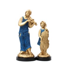 弦樂二重奏裝飾模型 katl031 2種, 藍色