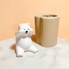 AngleThing 立體矽膠模具 哭泣的北極熊造型 2件組, 單色