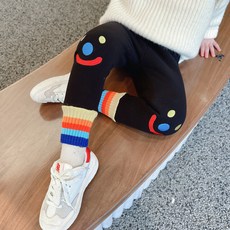 여아용 무지개 스마일 레깅스 CCW12GPT84
