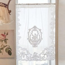 마메종 벨플뢰르 자수 창바란스 가리개 커튼 CBMV15