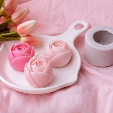 ANGLE THING 花毛茛花朵矽膠模具 2入, 單一顏色