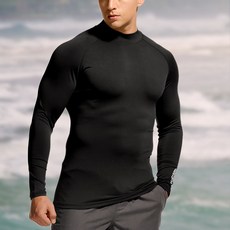 tesla 男士高領長袖防曬衣