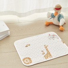 데이소이 고양이 러블리 캐릭터 디자인 방석매트, 07 동물원, 1개