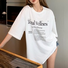 어썸풀 여성용 틸치 타이포 티셔츠 A24SMT031309