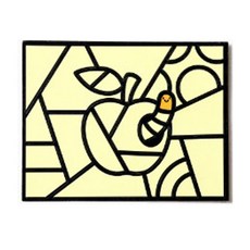 minhwashop 普普藝術 燙金藝術貼紙, 蘋果, 20個