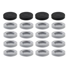 ZIO-BIZ 洗衣機底座 黑色 4入 + 灰色 16入 組, 1套, 1組